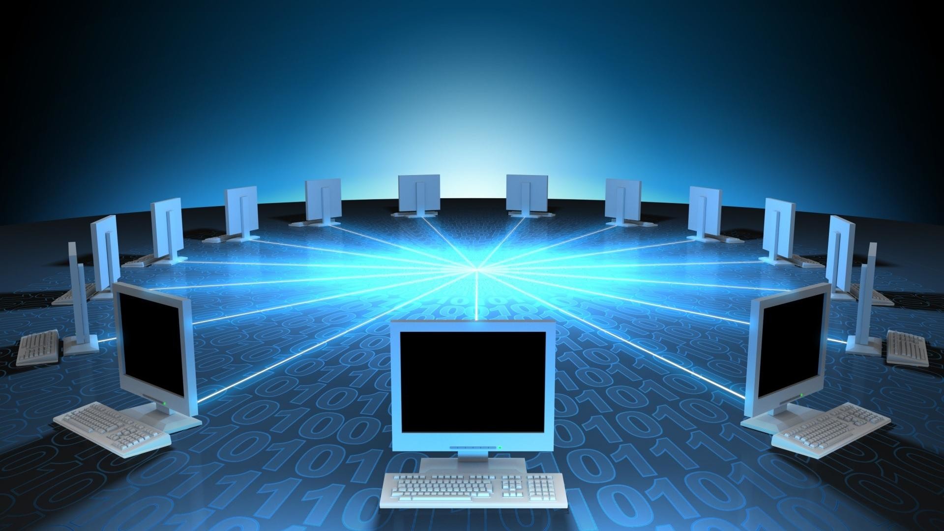 Differences in computer network configurations.